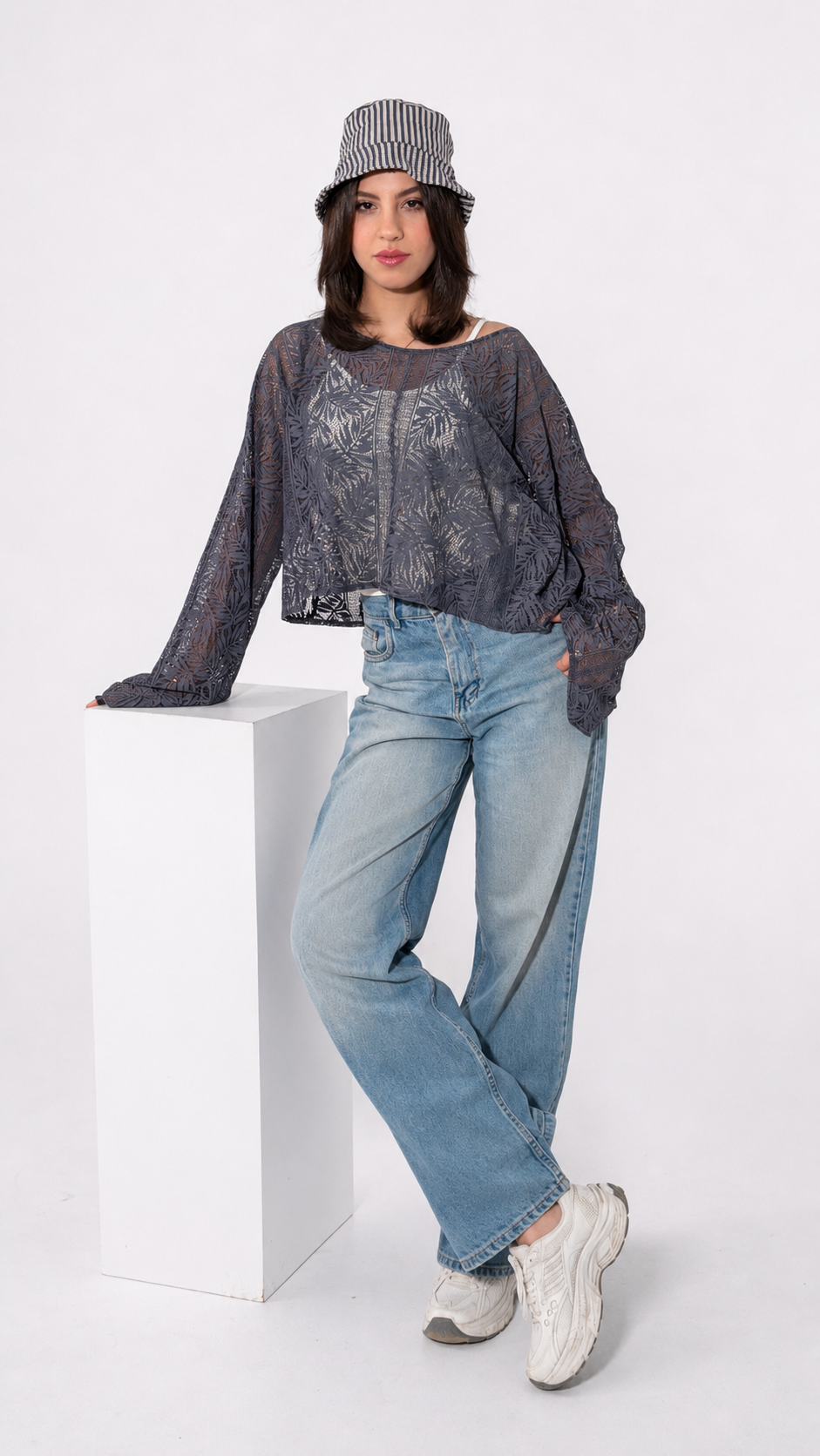 Noir Bloom Blouse