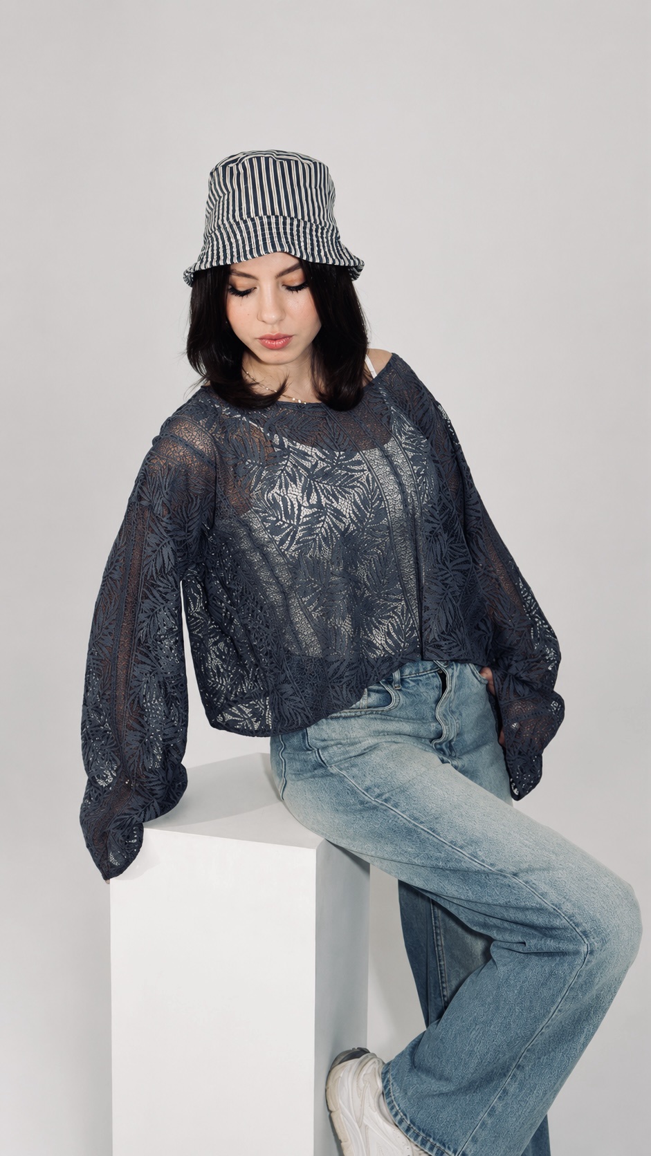 Noir Bloom Blouse