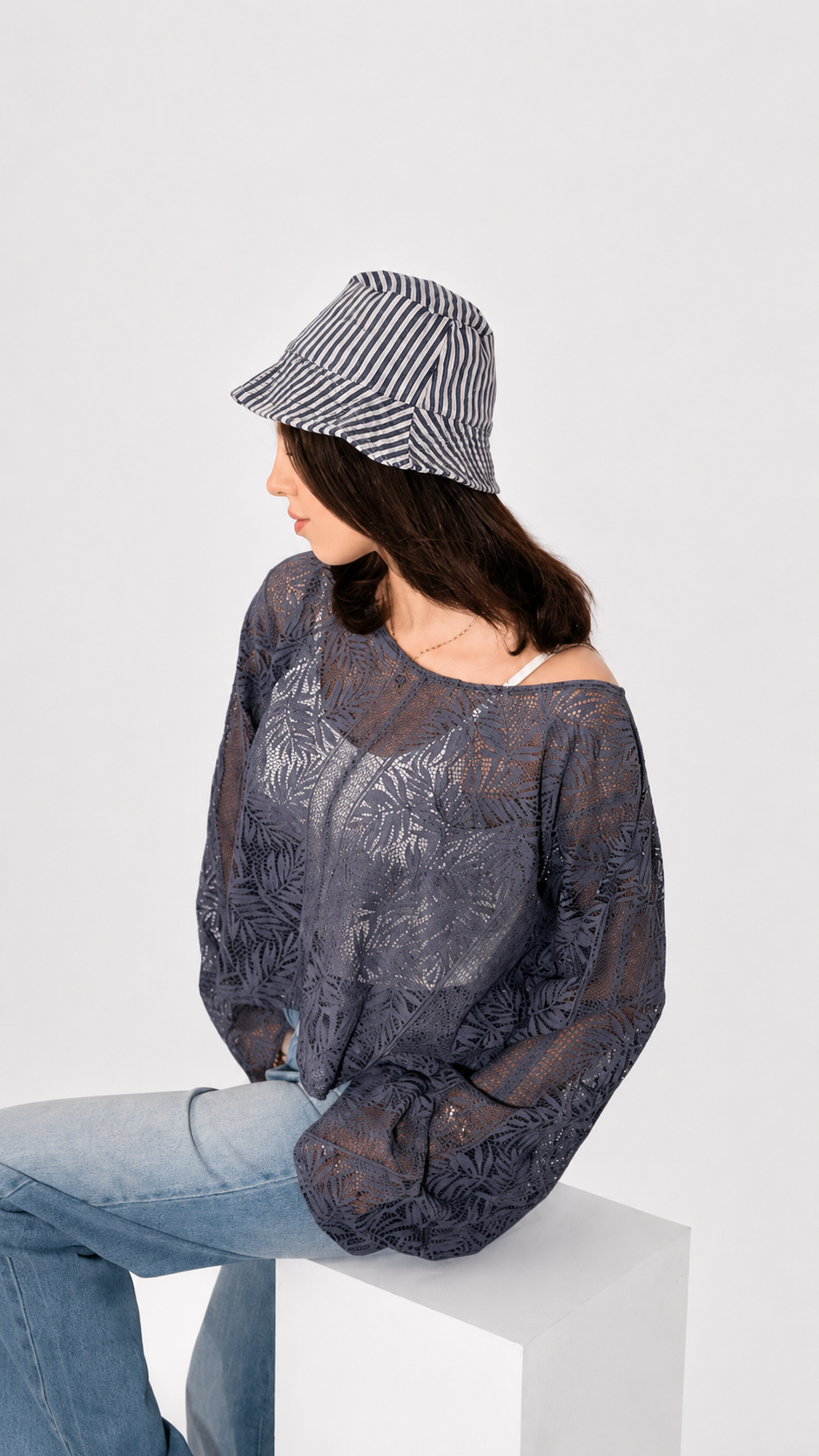 Noir Bloom Blouse